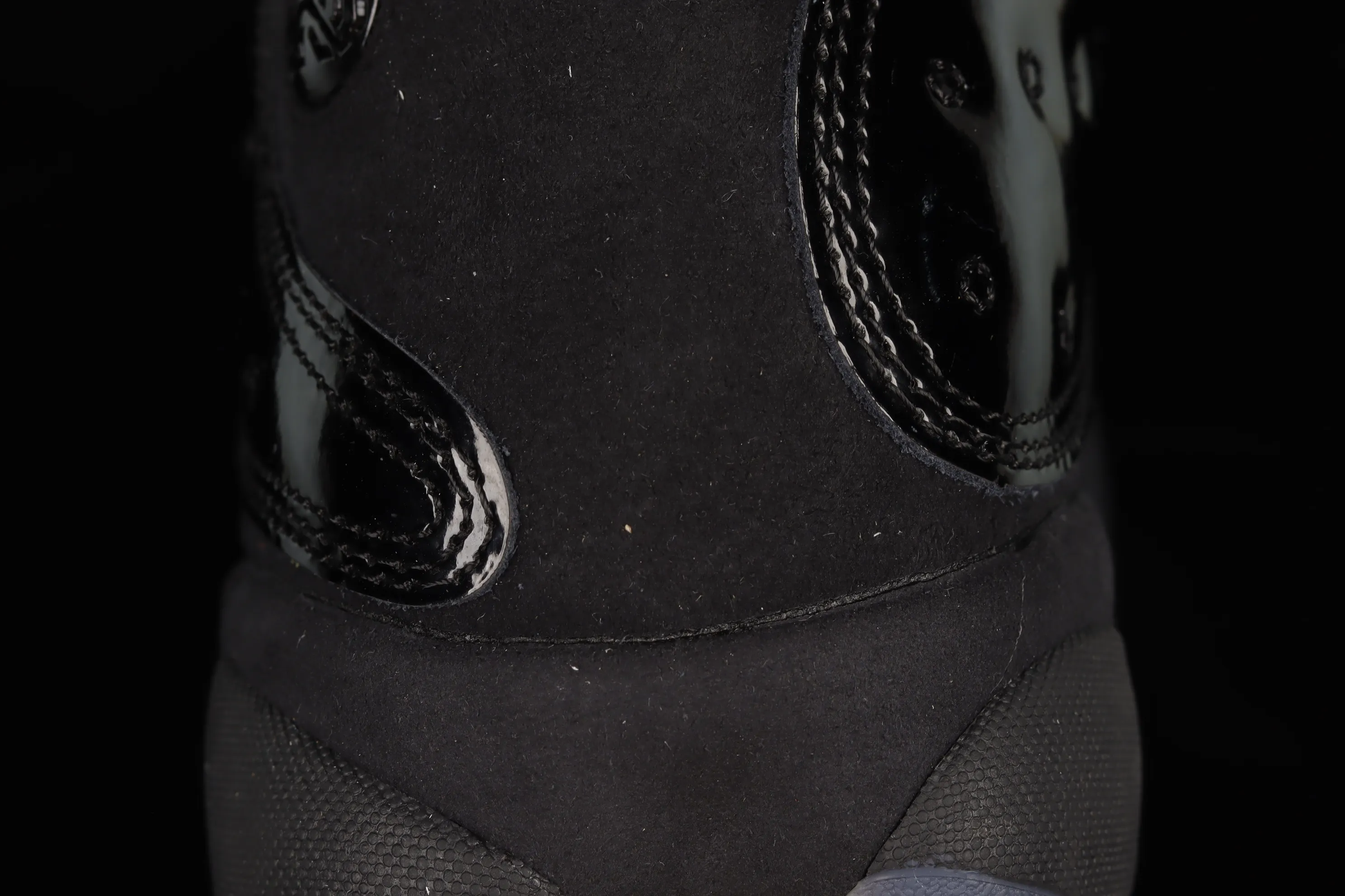 All categories Air Jordan Jordan series basketball shoes Air Jordan 13 Nk Air Jordan 13 "Cap and Gown" AJ13 Joe 13 black cat patent leather high-end replica basketball shoes 414571-012